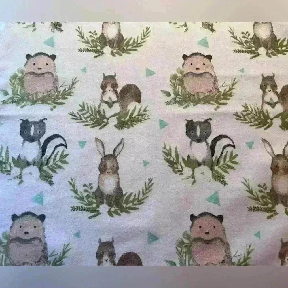Unpaper Towels Flannel Towels‎ Reusable Napkins Handmade NEW NWT Woodland